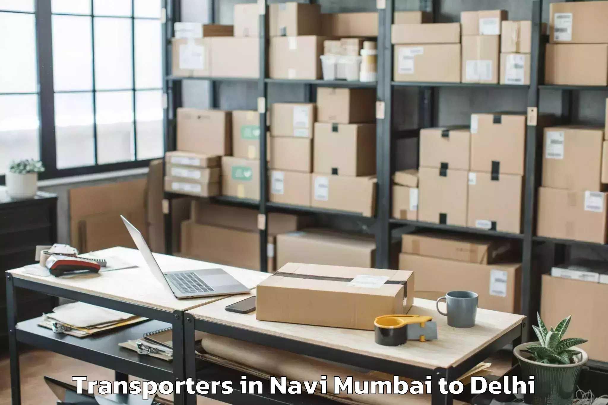 Expert Navi Mumbai to Bawana Transporters